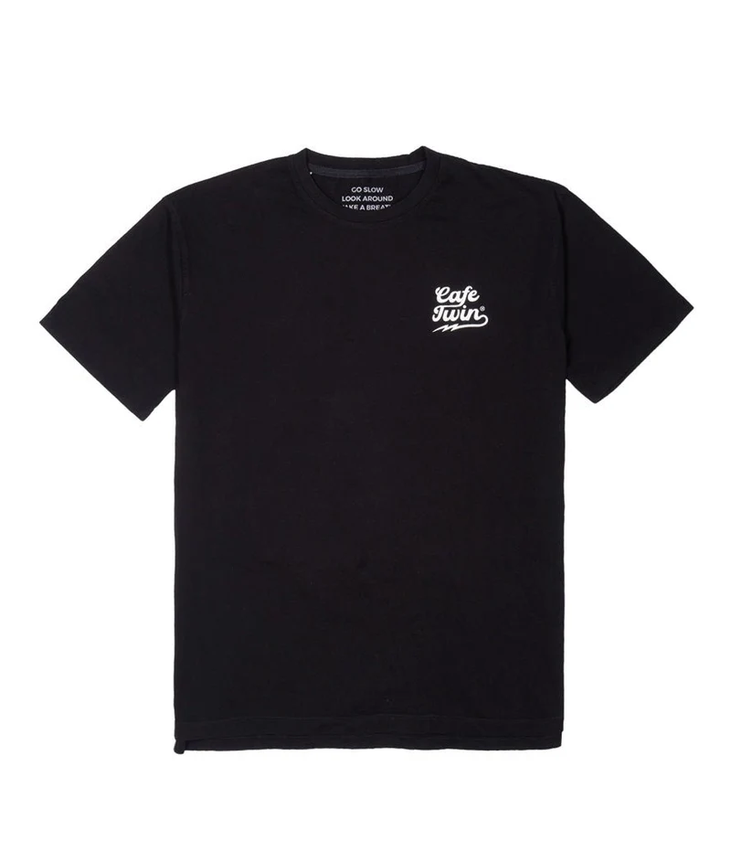 T-Shirt Cafe Twin Lightning Nera