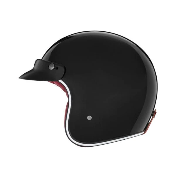 Casque Moto Jet N243 Noir Brillant | NOX