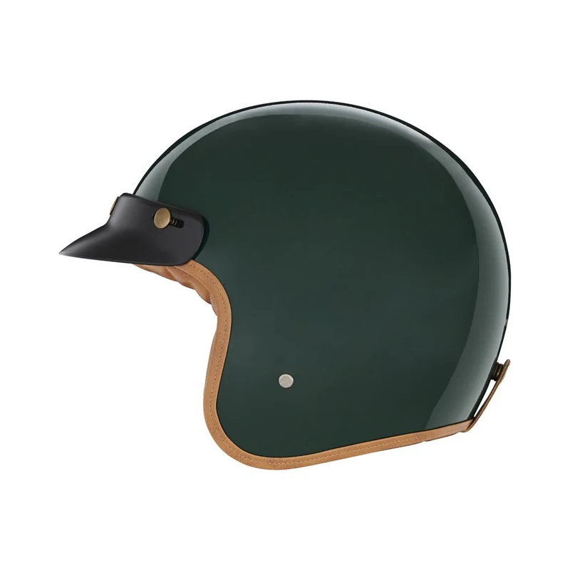 Casque Moto Jet N243 Vert Anglais | NOX