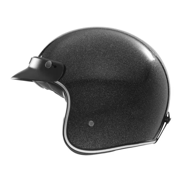 Casque Moto Jet N243 Paillete Noir | NOX