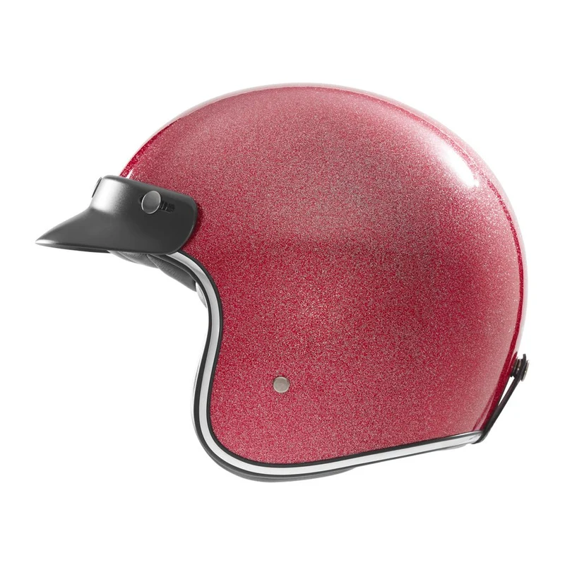 Casque Moto Jet N243 Paillete Rose | NOX
