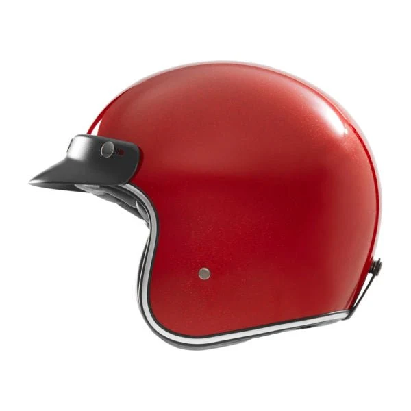 Casque Moto Jet N243 Paillete Rouge | NOX
