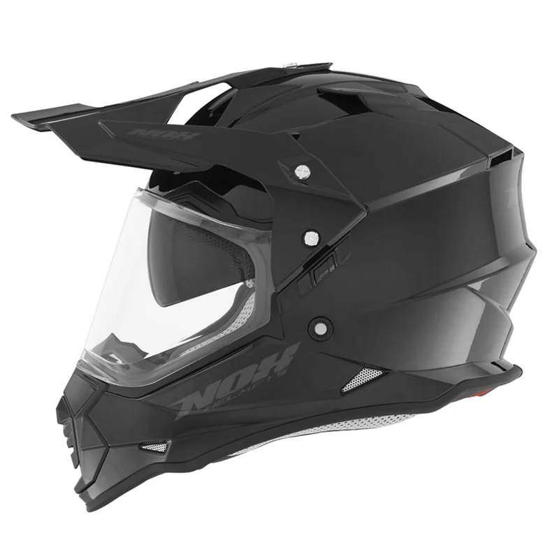 Casque Moto Adventure N312 Noir Brillant | NOX