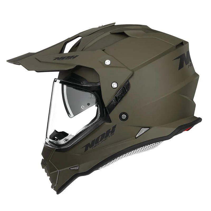 Casque Moto Adventure N312 Kaki Mat | NOX