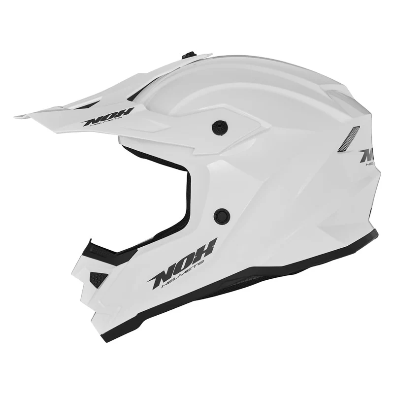 Casque Moto Cross Enfant N761 Blanc Perle | NOX