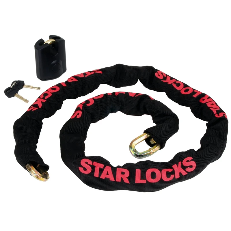 Chaine Antivol Moto Star Locks + Cadenas 10mm — 1m50