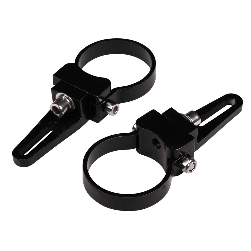 Fixation Projecteur LED 51MM — Collier Aluminium Noir