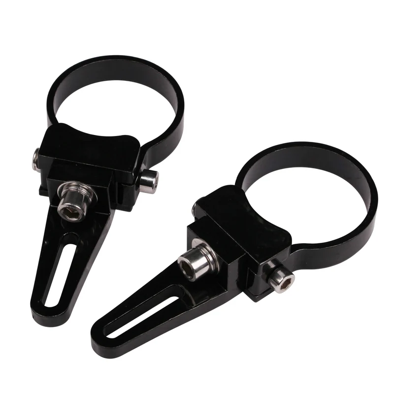 Fixation Projecteur LED 44MM — Collier Aluminium Noir