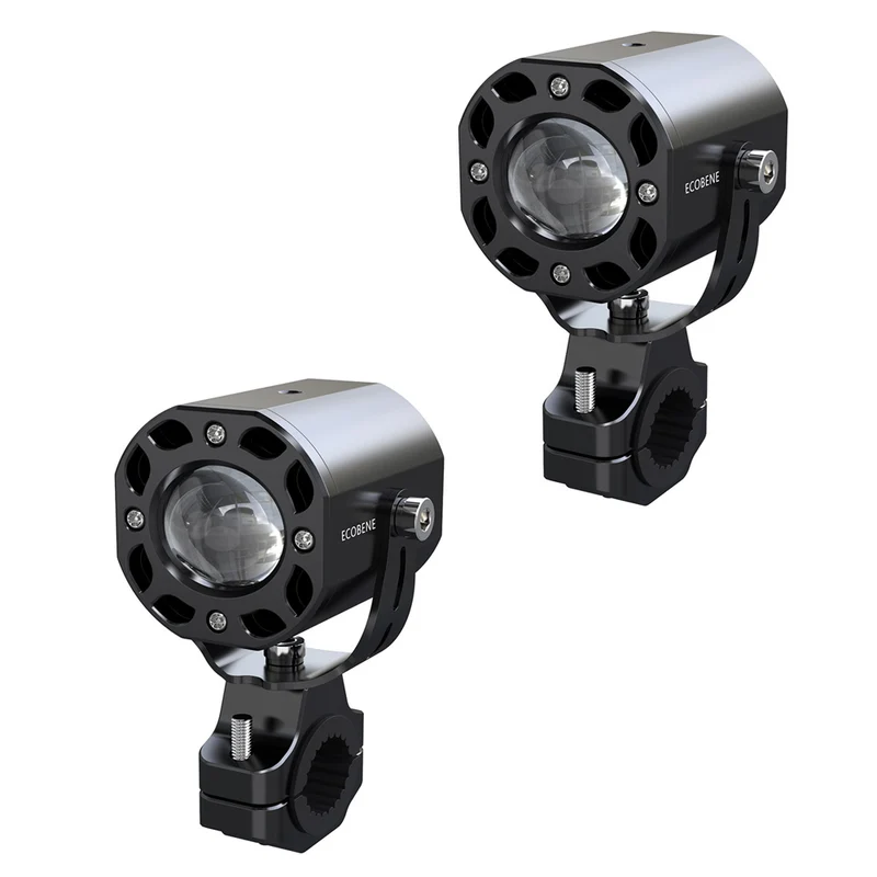 Feux Additionnels Moto LED 50W 8 modes — Longue Portée, Télécommande Sans Fil