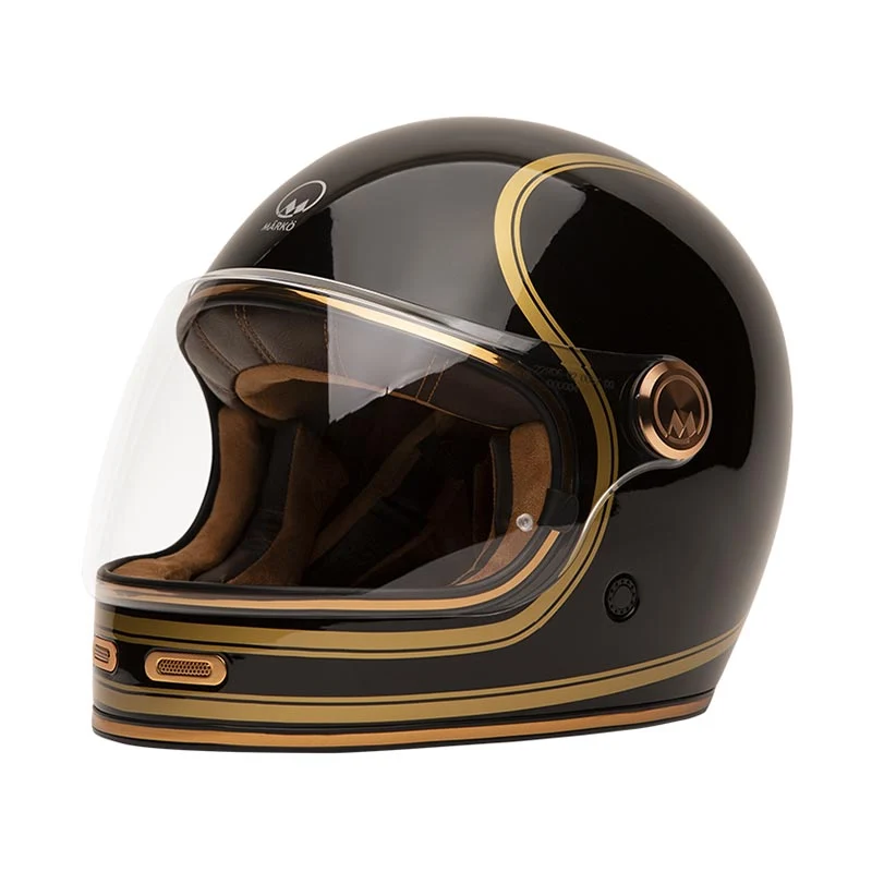 Casque Integral FULL MOON 2 Noir/Or | Marko