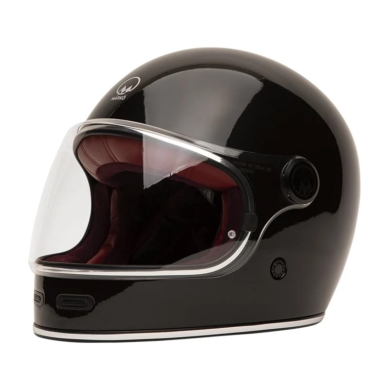 Casque Intégral FULL MOON 2 Noir Intérieur Rouge | Mârkö