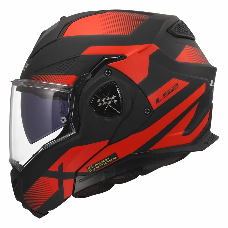 LS2 FF901 ADVANT X NOVA CASCO DE MOTO NEGRO ROJO