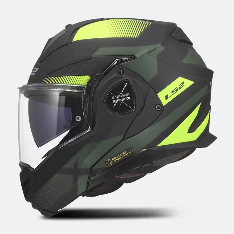 LS2 FF901 ADVANT X NOVA CASCO DE MOTO NEGRO H-V AMARILLO