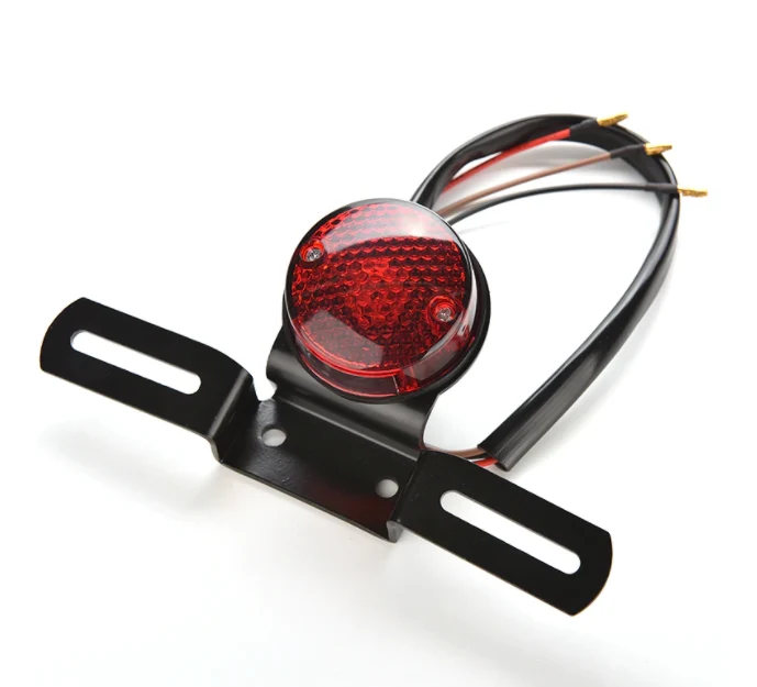 Feu arrière café racer avec support de plaque