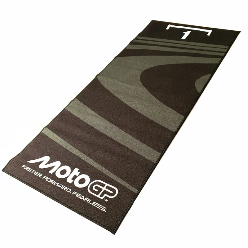 Tapis de Garage Moto MotoGP Faster Forward Fearless | 190x80cm | Design Circuit