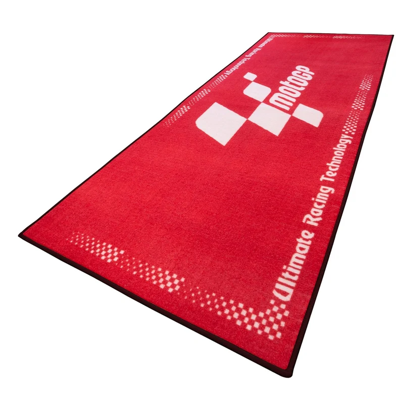 Tapis de Garage Moto MotoGP Officiel Rouge | 190x80cm | Ultimate Racing Technology