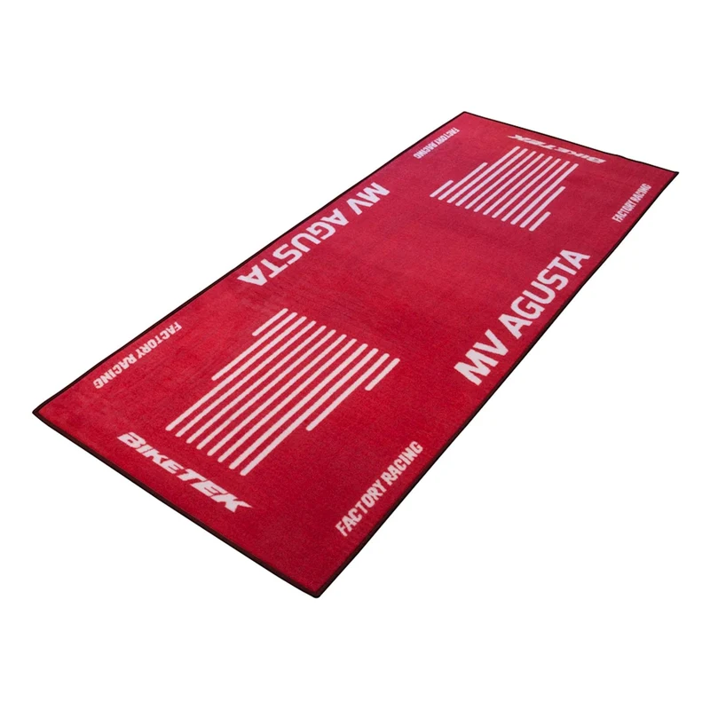 Tapis de Garage Moto MV Agusta Factory Racing | 190x80cm | Biketek Series 3