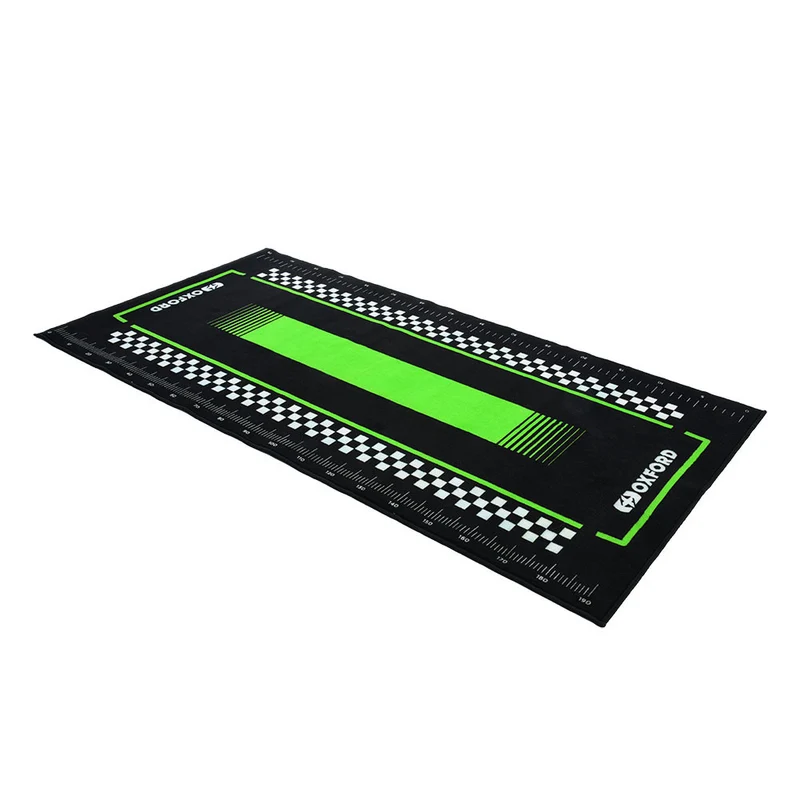 Tapis d'Atelier Moto Oxford Pitlane Vert 200x100cm — Garage & Paddock Moto