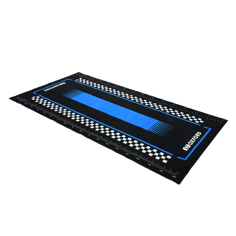 Tapis d'Atelier Moto Oxford Pitlane Suzi Blue 200x100cm — Garage & Paddock Suzuki