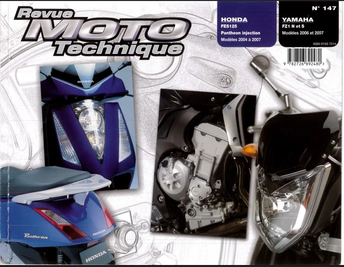 manuel de réparation Honda 125 Pantheon 2004 2007 injection