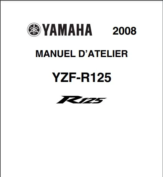 Manuel d'atelier Yamaha 125 YZF R 2008 français