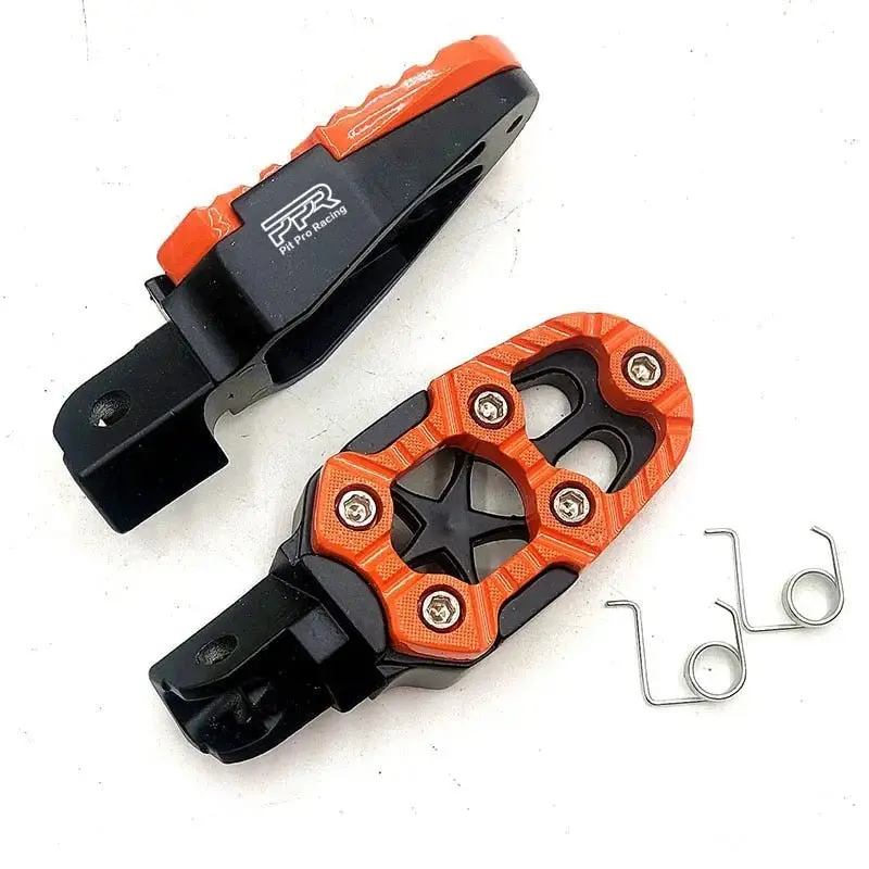 Cale pied moto universel - Orange
