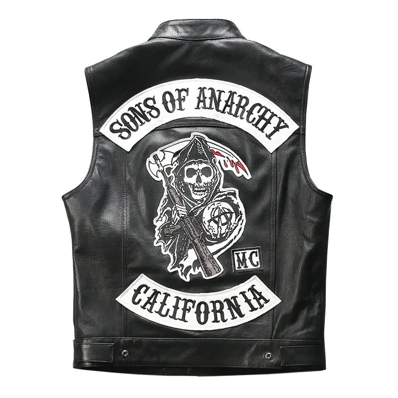 Veste moto en cuir | Sons of anarchy-SAMCRO