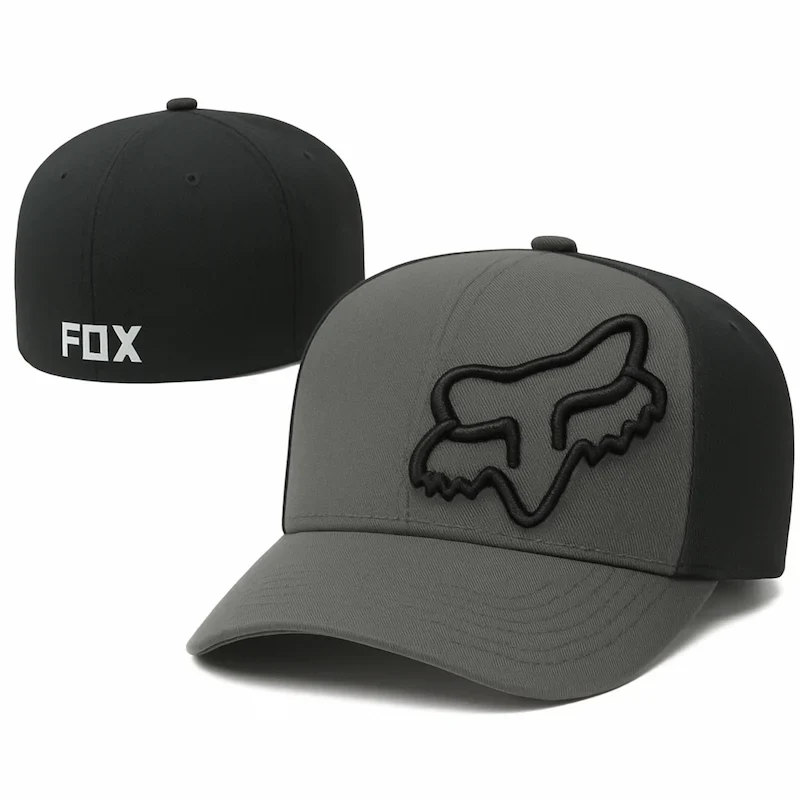 Casquette Fox Noir&Gris