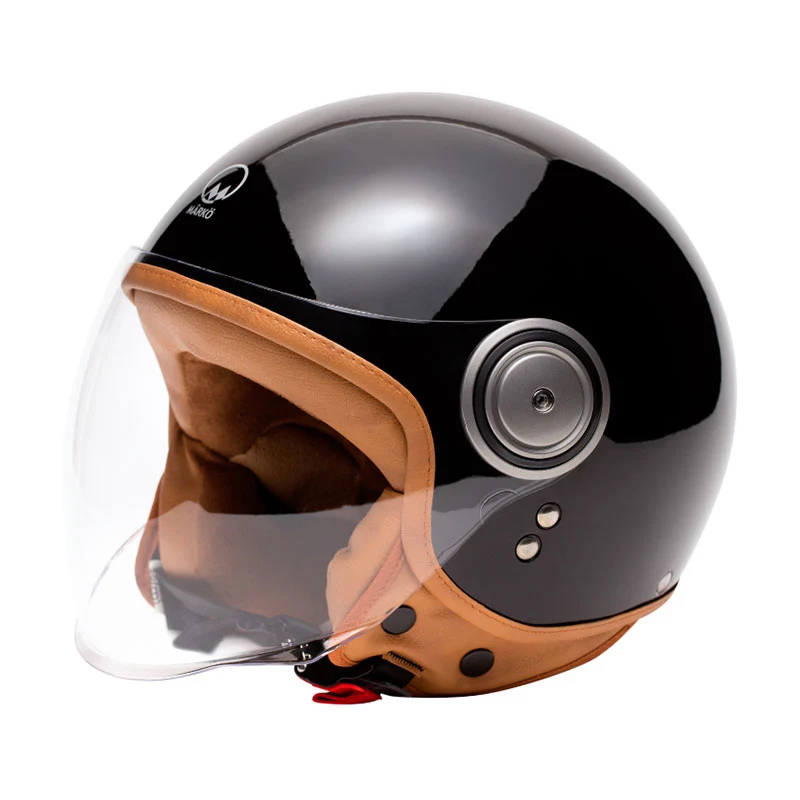 Casque Demi-Jet ELEMENTS Noir | Mârkö