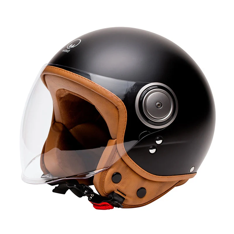 Casque Demi-Jet ELEMENTS Noir Mat | Mârkö