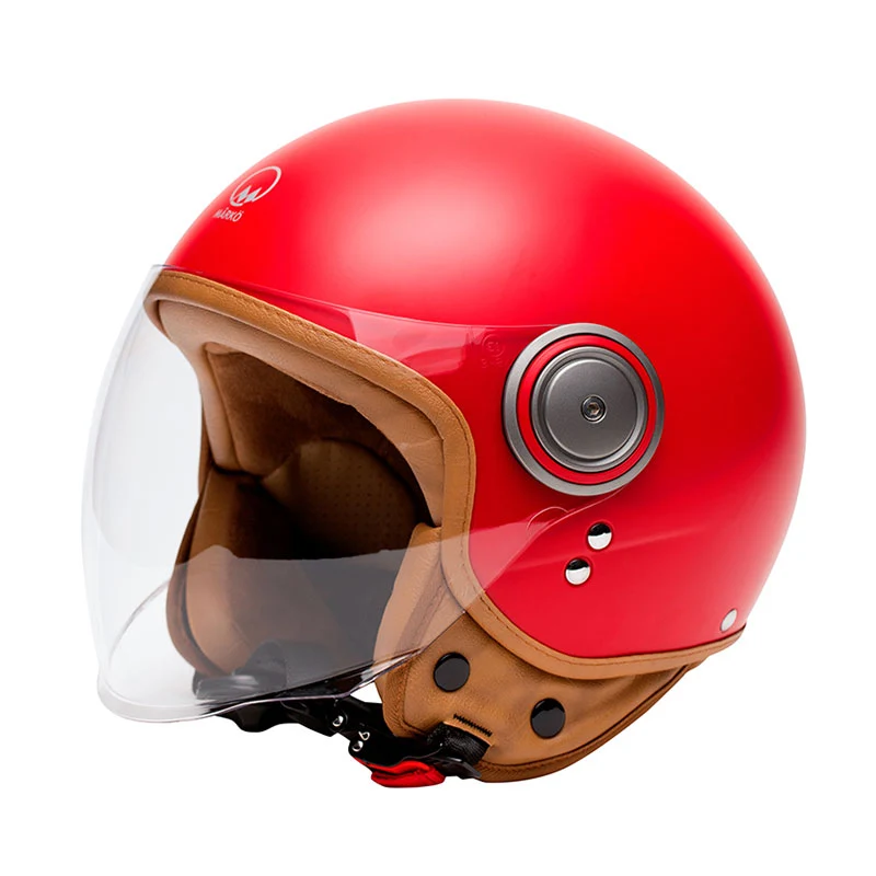 Casque Demi-Jet ELEMENTS Rouge | Mârkö