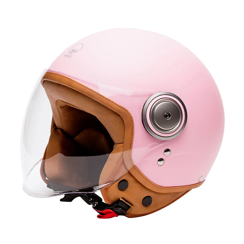 Casque Demi-Jet ELEMENTS Pink Mat | Mârkö