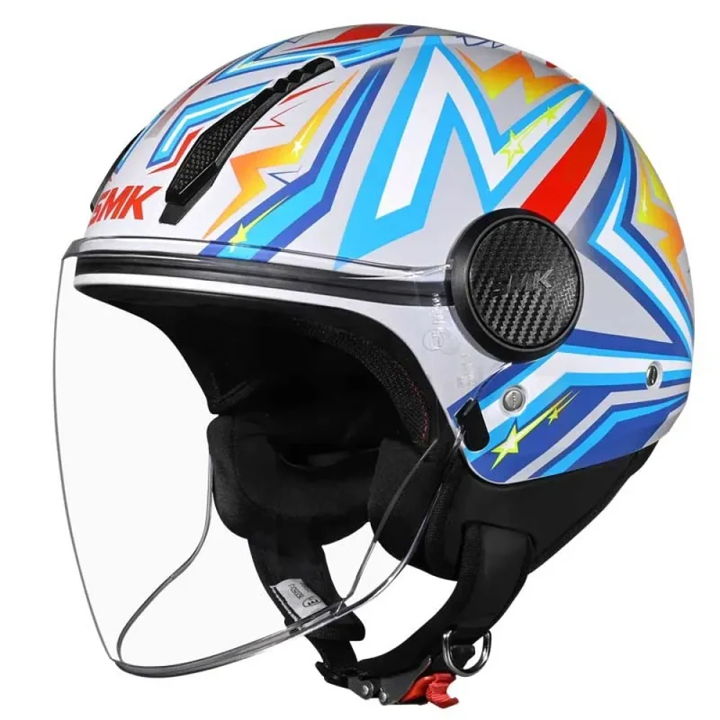 SMK CASCO JET LAMINAR STARZ DECORADO BRILLO (GL654)