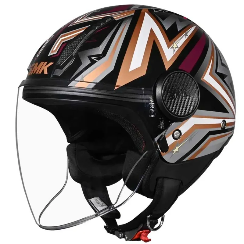 SMK CASCO JET LAMINAR STARZ DECORADO BRILLO (GL276)