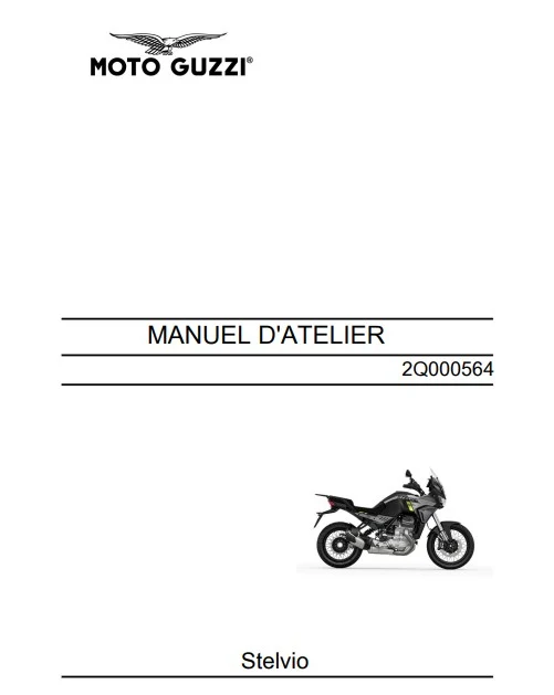 Manuel d'atelier Moto Guzzi Stelvio 2024 français