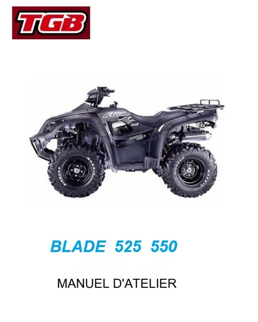 Manuel d'atelier TGB Blade 525 550 français