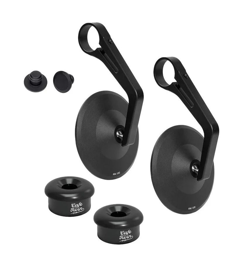Kit Specchietti Bar End "Rocker" con Adattatori per Interceptor 650 dal 2018 al 2022