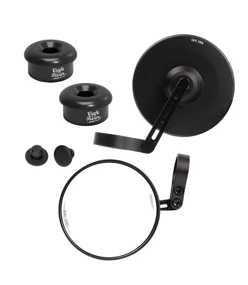 Kit Specchietti Bar End Slim con Adattatori per Interceptor 650 dal 2018 al 2022