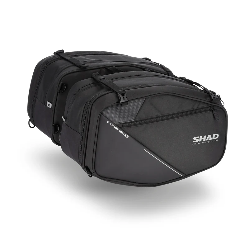 Sacoches Latérales SHAD SL58 — Paire Sacoches Souples Moto 2×16L