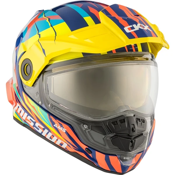 CKX Mission Free-Face Helmet — Claw Electric Double Shield