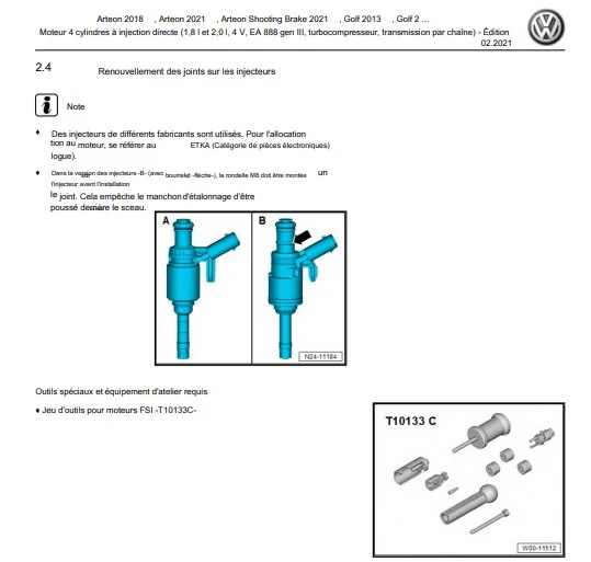 manuel d'atelier Volkswagen Sharan 2012 2020 français