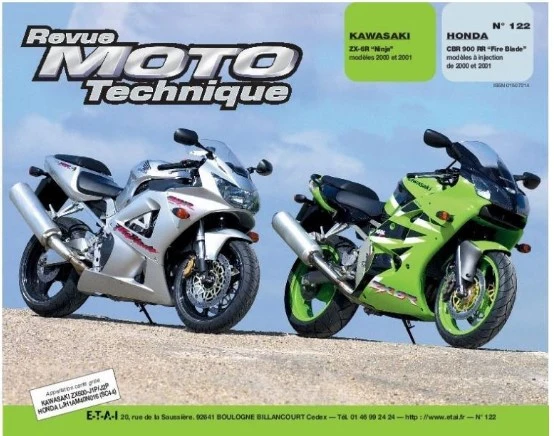 Manuel de réparation Honda CBR 900 Fireblade 2000