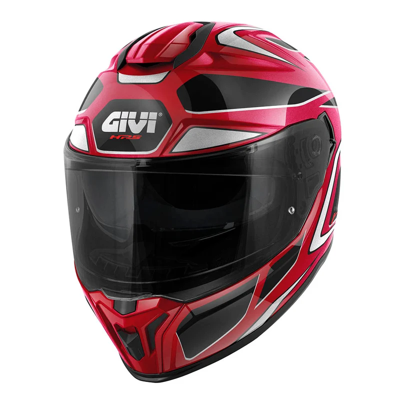 GIVI CASCO FULL 551 ZEPHIR BURDEOS NEGRO PLATA ROJO