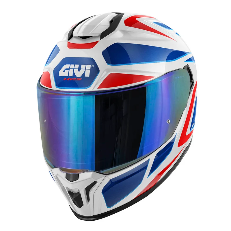 GIVI CASCO FULL 551 ZEPHIR BLANCO ROJO AZUL METALIZADO