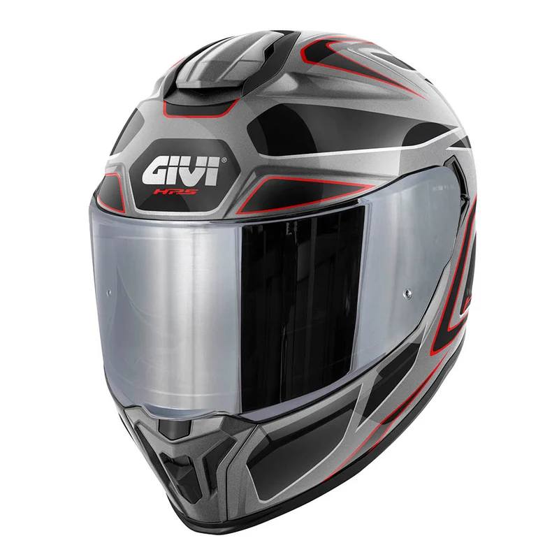 GIVI CASCO FULL 551 ZEPHIR TITANIO NEGRO PLATA ROJO