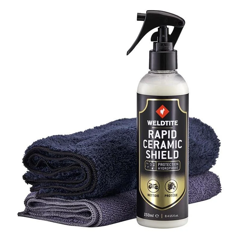 Traitement céramique moto Weldtite + 2 Microfibres