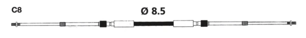 Uflex Universal 33C Control Cable - C8 (718644)