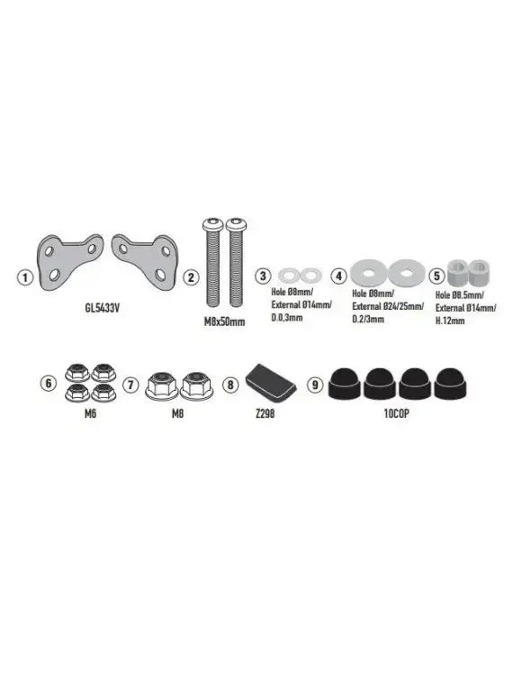 Attacchi Parabrezza per Speed 400 Triumph - GIVI