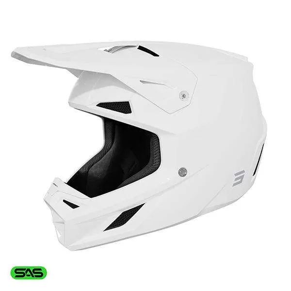 SHOT SPEED SOLID CASCO DE MOTO BLANCO BRILLANTE