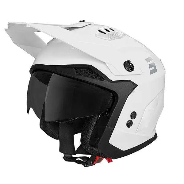 SHOT DROP SOLID CASCO DE MOTO BLANCO BRILLANTE